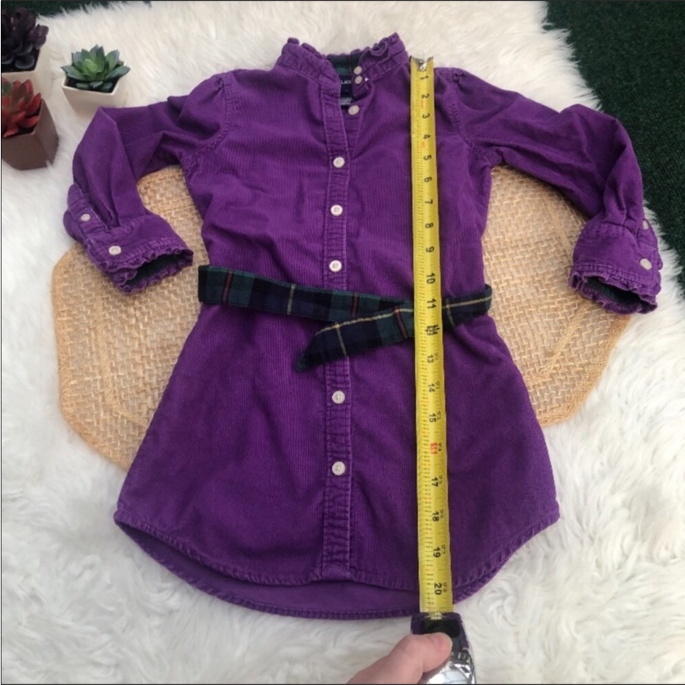 Ralph Lauren Purple Cord Shirtdress - Picture 9 of 11